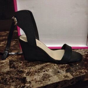Black Wedge Heel